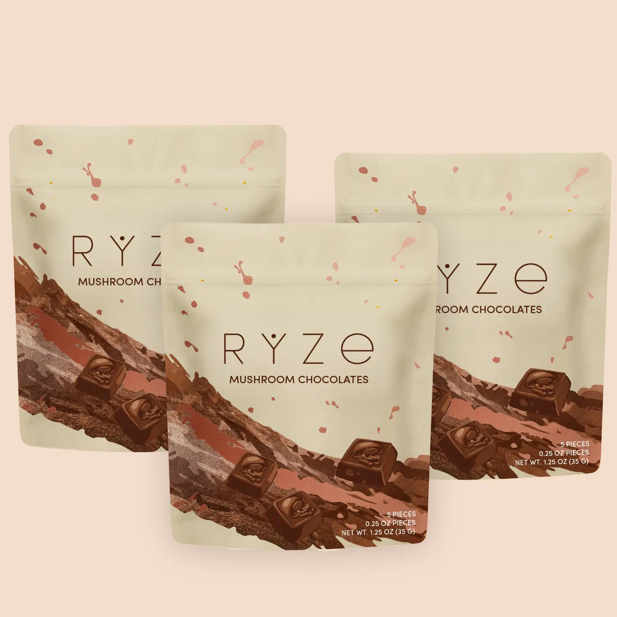 Mushroom Chocolates Rye (15 pieces)